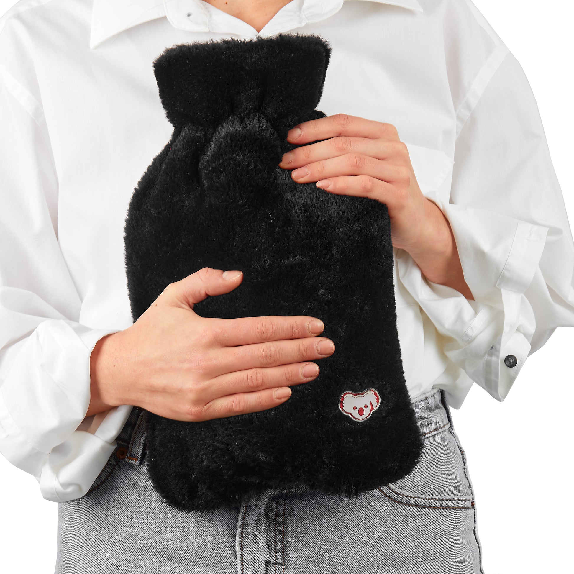 Wärmflasche KOALAA Koala Flauschig Weich Bezug Soft Wärmflaschenbezug Vegan Geprüft Schadstofffrei Kinder Hitze Gürtel Schutz Endometriose Morbus Crohn Colitis Ulcerosa Hitzetherapie Dinkelkissen Therapie Heizpflaster Alternative Wäremgürtel Bauch Rückenstütze Hitze Wärmeflasche Hülle Stoff