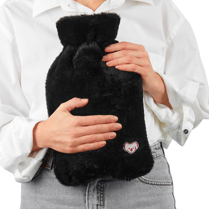 Wärmflasche KOALAA Koala Flauschig Weich Bezug Soft Wärmflaschenbezug Vegan Geprüft Schadstofffrei Kinder Hitze Gürtel Schutz Endometriose Morbus Crohn Colitis Ulcerosa Hitzetherapie Dinkelkissen Therapie Heizpflaster Alternative Wäremgürtel Bauch Rückenstütze Hitze Wärmeflasche Hülle Stoff