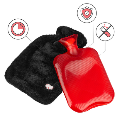 Wärmflasche KOALAA Koala Flauschig Weich Bezug Soft Wärmflaschenbezug Vegan Geprüft Schadstofffrei Kinder Hitze Gürtel Schutz Endometriose Morbus Crohn Colitis Ulcerosa Hitzetherapie Dinkelkissen Therapie Heizpflaster Alternative Wäremgürtel Bauch Rückenstütze Hitze Wärmeflasche Hülle Stoff